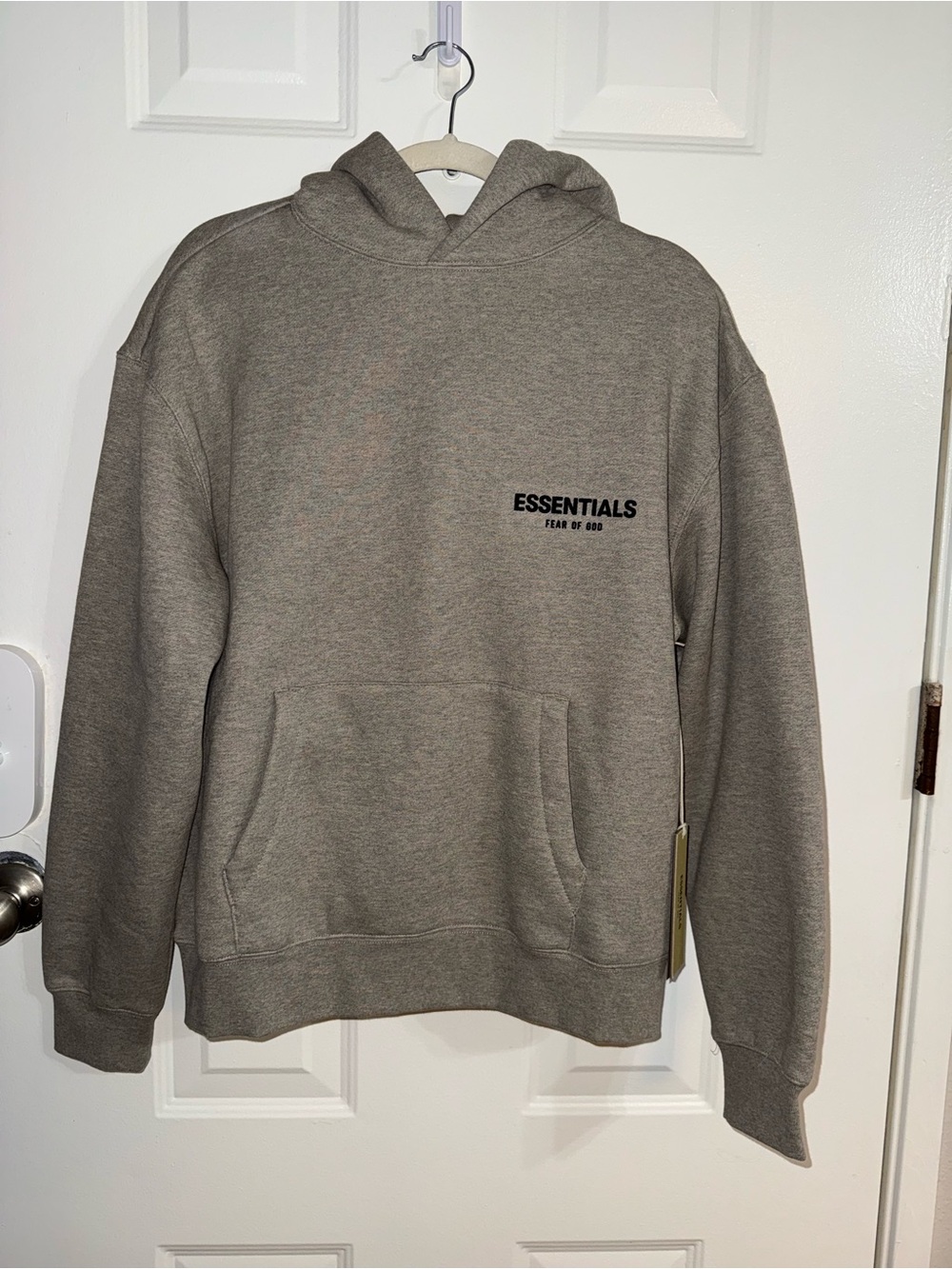 Fear of God Essentials Men’s Taupe/Grey Pullover Hoodie